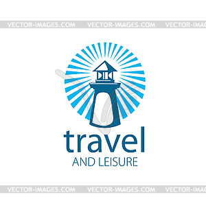 Lighthouse logo - vector clip art