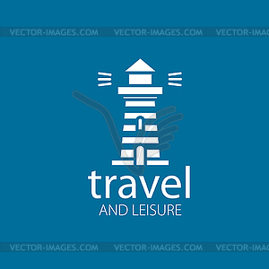 Lighthouse logo - vector clip art