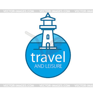 Lighthouse logo - vector image