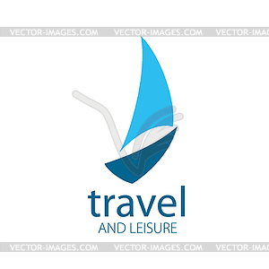 Logo Yacht - royalty-free vector clipart
