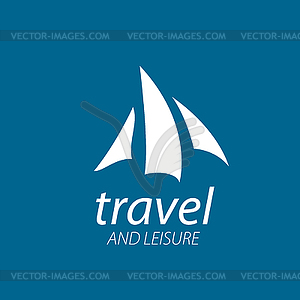 Логотип яхты - векторное изображение