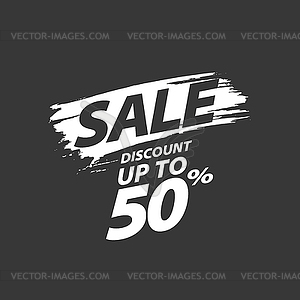 Sign for discounts - vector clipart / vector image