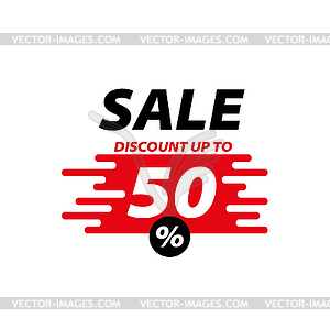 Sign for discounts - vector image