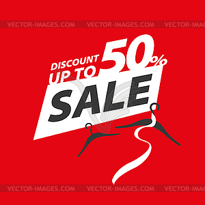 Sign for discounts - vector clip art