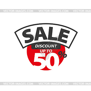 Sign for discounts - vector clipart