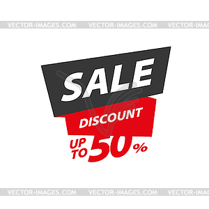 Sign for discounts - vector clip art