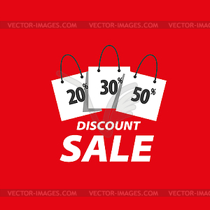 Sign for discounts - vector clipart