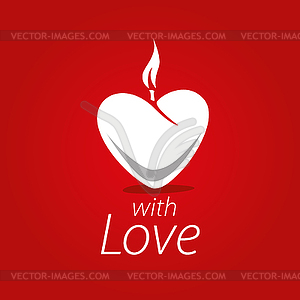 Логотип сердце - изображение в векторном виде