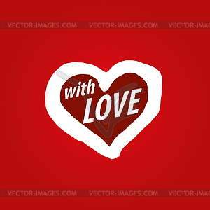 Logo heart - royalty-free vector image