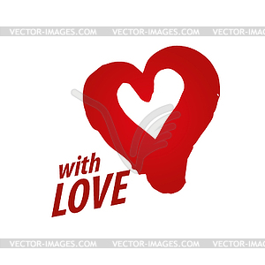 Logo heart - vector image