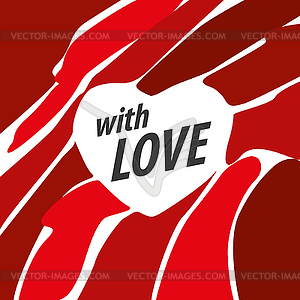 Logo heart - vector image