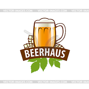 Beer logo - vector clip art