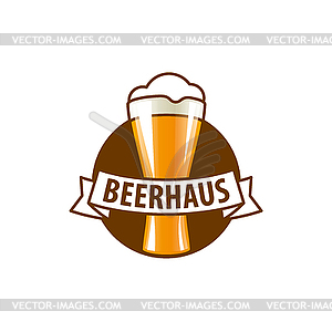 Пиво логотип - векторное изображение клипарта