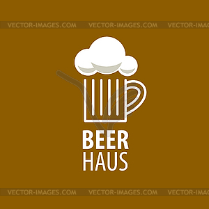 Beer logo - color vector clipart