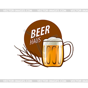 Beer logo - stock vector clipart