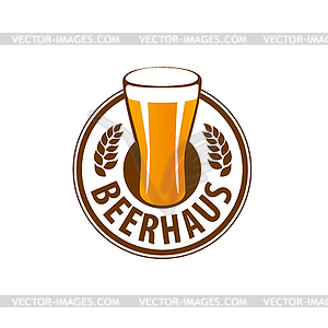 Beer logo - vector EPS clipart