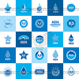 Logo water - royalty-free vector image