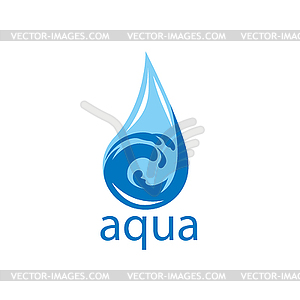 Logo water - vector image