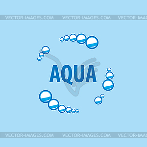 Логотип воды - векторное изображение EPS