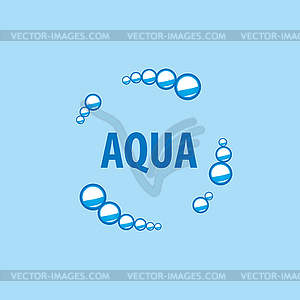 Logo water - vector clipart