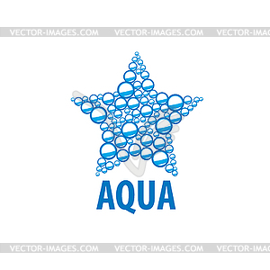 Logo water - vector EPS clipart