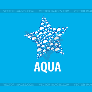 Logo water - vector image
