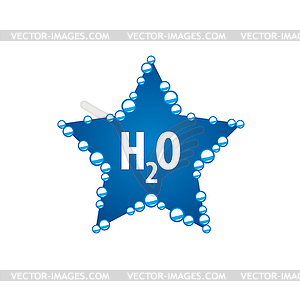 Logo water - vector image