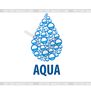 Logo water - vector image