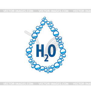 Logo water - vector image