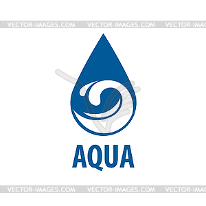 Логотип воды - цветной векторный клипарт