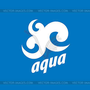 Logo water - vector clipart / vector image