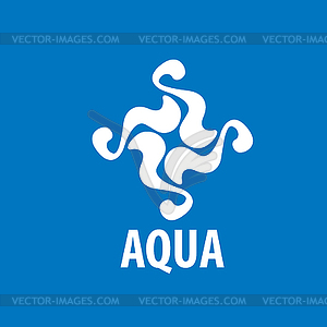 Логотип воды - клипарт в векторе / векторное изображение