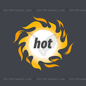 Fire logo - vector EPS clipart