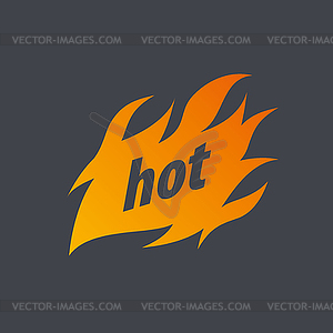 Fire logo - vector image