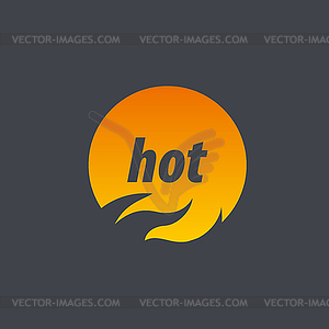 Fire logo - vector clip art