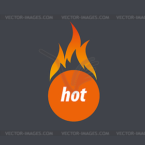 Fire logo - royalty-free vector image