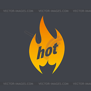 Fire logo - vector image