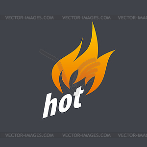 Fire logo - vector clip art