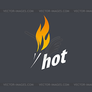 Fire logo - vector clip art