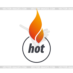 Огонь логотип - изображение в векторном виде