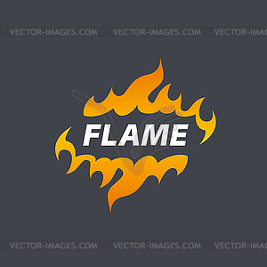 Fire logo - vector clipart