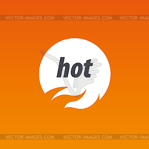 Fire logo - royalty-free vector image