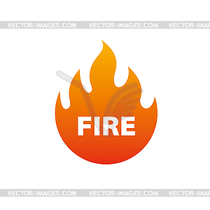 Fire logo - vector clip art