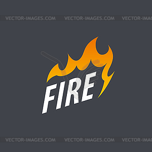 Fire logo - vector clipart