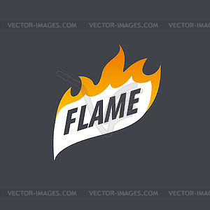 Fire logo - vector clipart