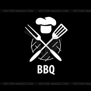 Barbecue party logo - vector image