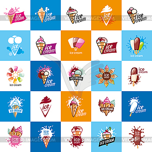 Logo ice cream - royalty-free vector image
