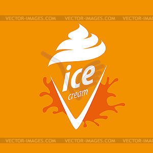 Logo ice cream - vector clip art