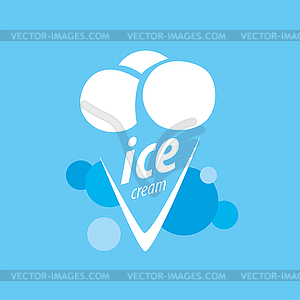 Логотип мороженого - клипарт в векторе