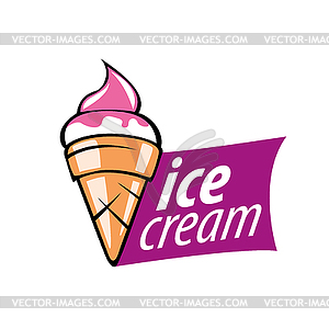 Logo ice cream - vector image